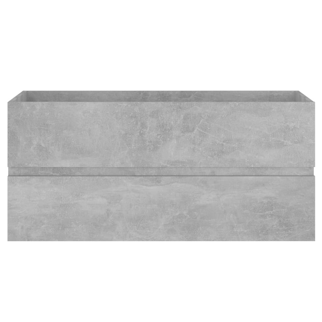 Waschbeckenunterschrank Betongrau 100x38,5x45 cm Holzwerkstoff - Pazzar.ch