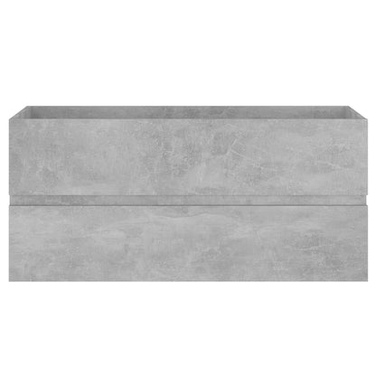 Waschbeckenunterschrank Betongrau 100x38,5x45 cm Holzwerkstoff - Pazzar.ch