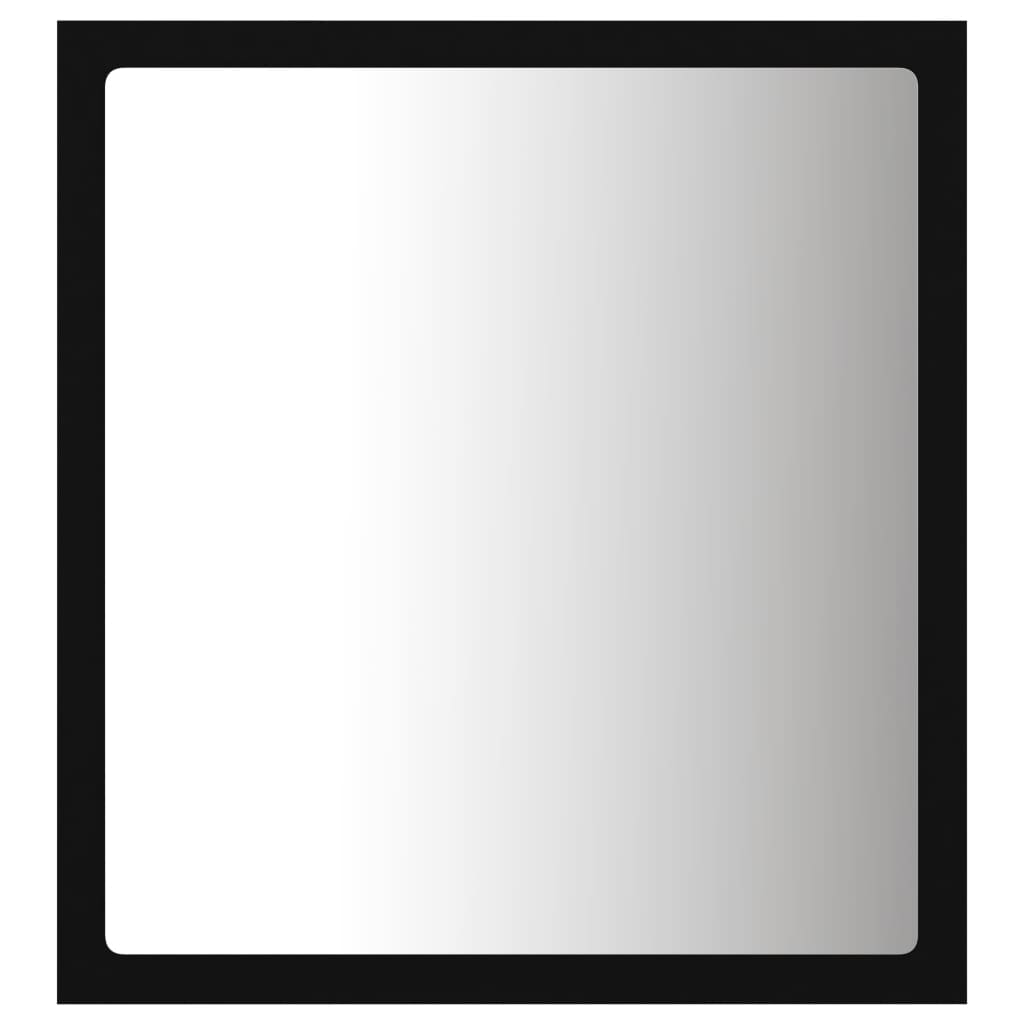LED-Badspiegel Schwarz 40x8,5x37 cm Acryl - Pazzar.ch