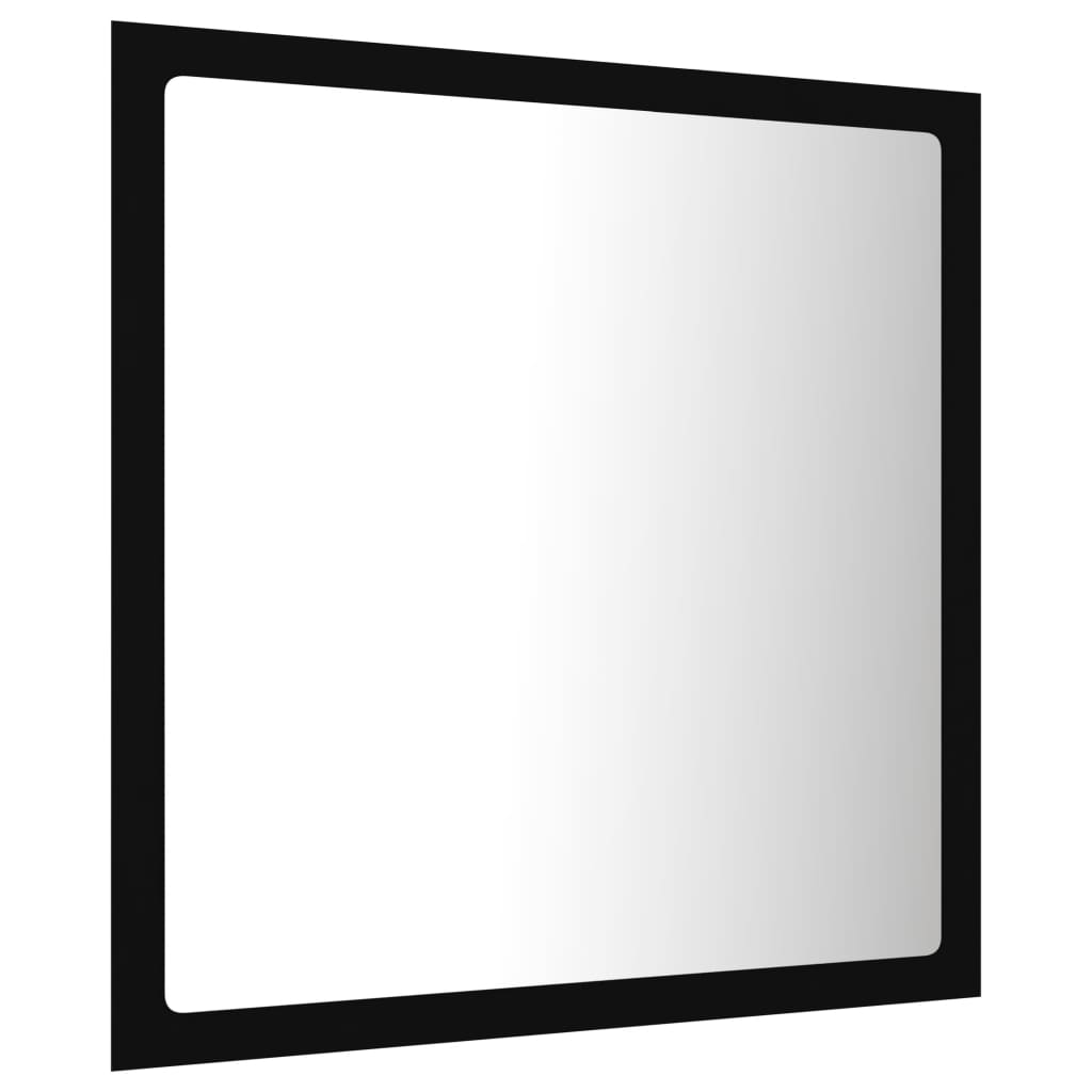 LED-Badspiegel Schwarz 40x8,5x37 cm Acryl - Pazzar.ch