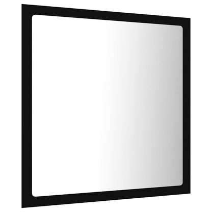 LED-Badspiegel Schwarz 40x8,5x37 cm Acryl - Pazzar.ch