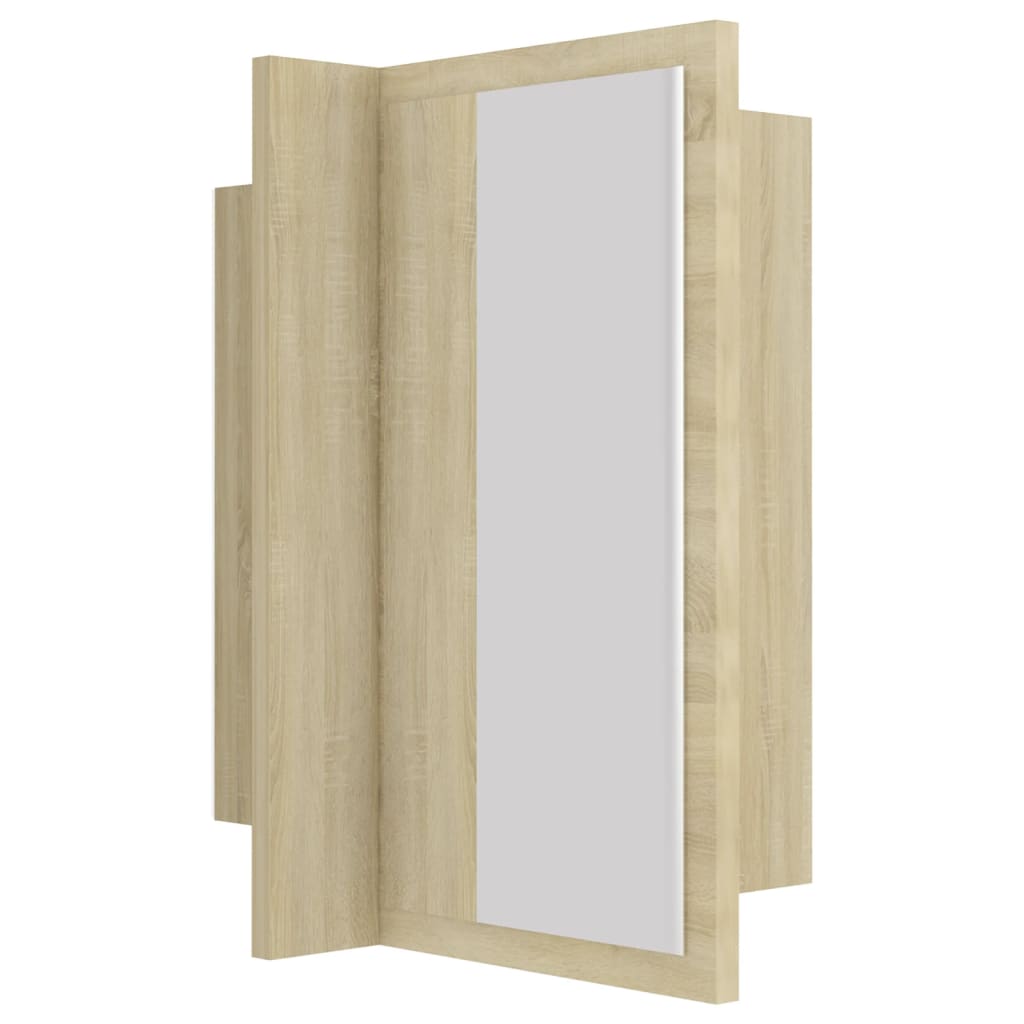 LED-Bad-Spiegelschrank Sonoma-Eiche 40x12x45 cm Acryl - Pazzar.ch