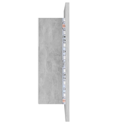 LED-Bad-Spiegelschrank Betongrau 40x12x45 cm Acryl - Pazzar.ch