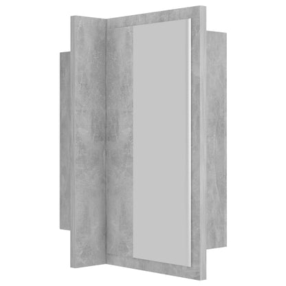 LED-Bad-Spiegelschrank Betongrau 40x12x45 cm Acryl - Pazzar.ch