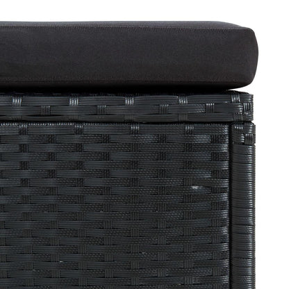 6-tlg. Garten-Lounge-Set mit Auflagen Poly Rattan Schwarz - Pazzar.ch