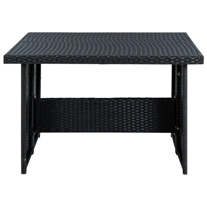 6-tlg. Garten-Lounge-Set mit Auflagen Poly Rattan Schwarz - Pazzar.ch