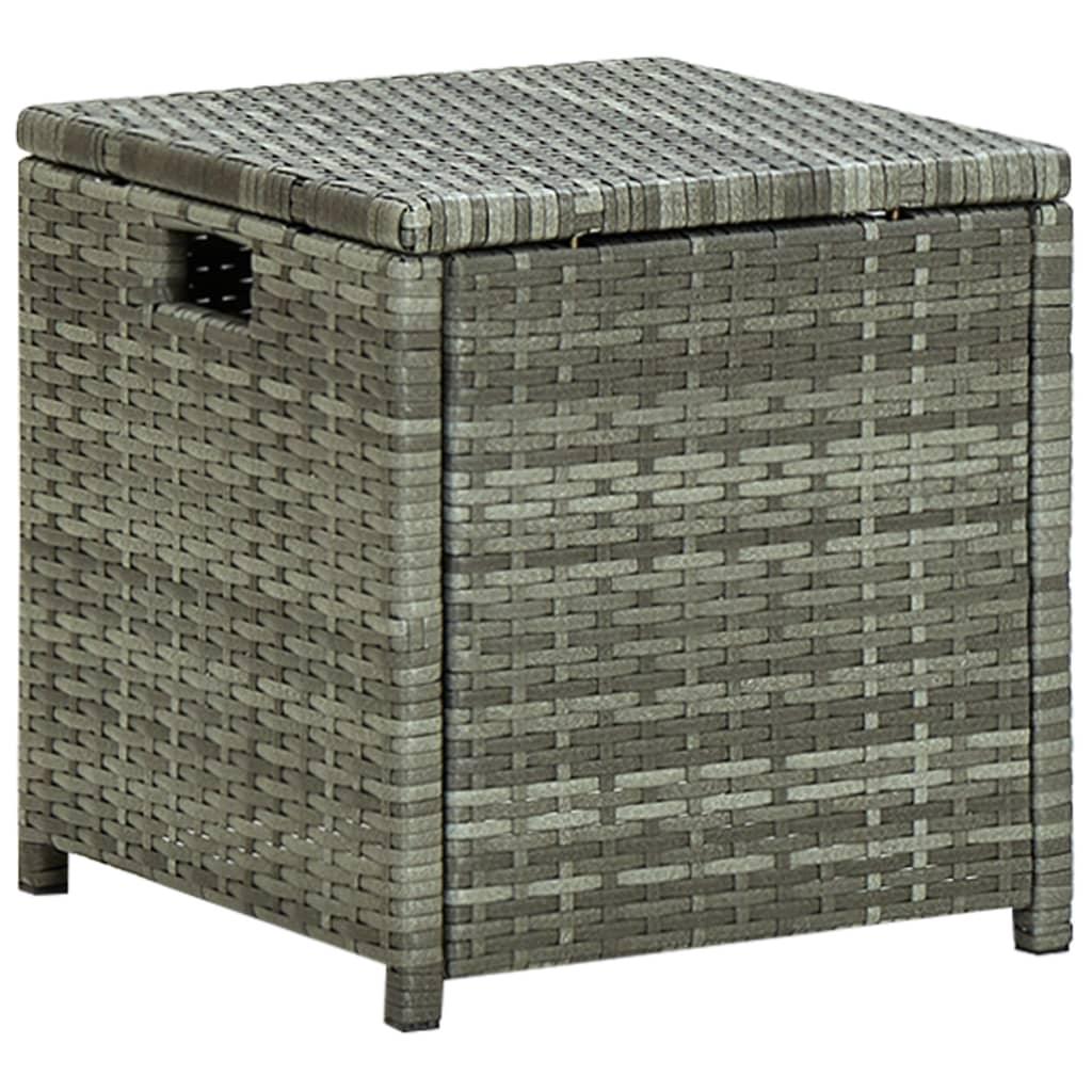 6-tlg. Garten-Lounge-Set mit Auflagen Poly Rattan Grau - Pazzar.ch