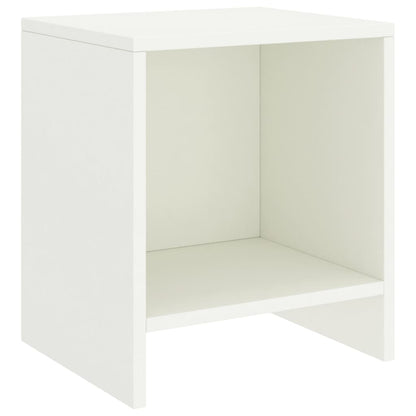 Nachttische 2 Stk. Weiß 35x30x40 cm Kiefer Massivholz - Pazzar.ch