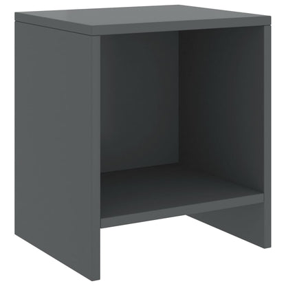 Nachttische 2 Stk. Dunkelgrau 35x30x40 cm Kiefer Massivholz - Pazzar.ch