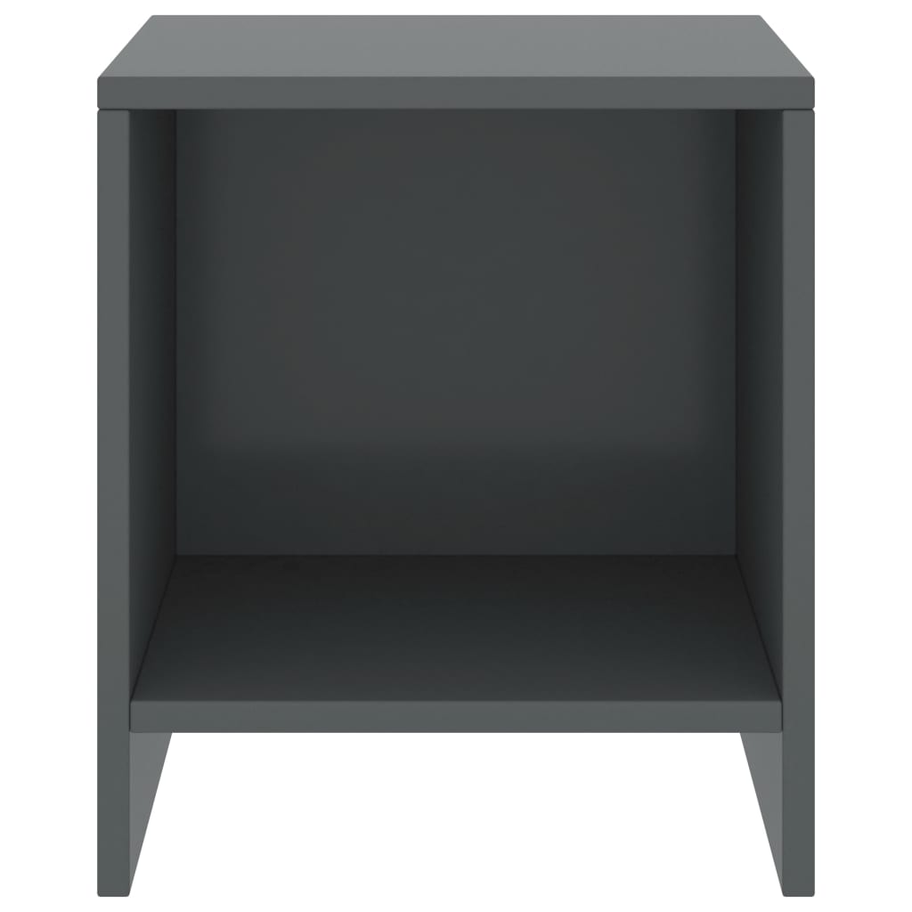 Nachttische 2 Stk. Dunkelgrau 35x30x40 cm Kiefer Massivholz - Pazzar.ch