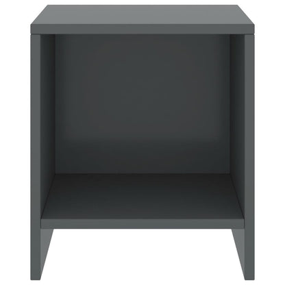 Nachttische 2 Stk. Dunkelgrau 35x30x40 cm Kiefer Massivholz - Pazzar.ch