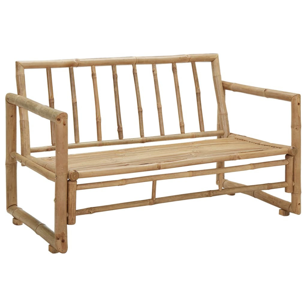 Gartenbank mit Kissen 115 cm Bambus - Pazzar.ch