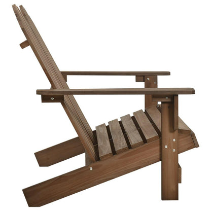 2-Sitzer Adirondack-Gartenbank Massivholz Tanne Braun - Pazzar.ch