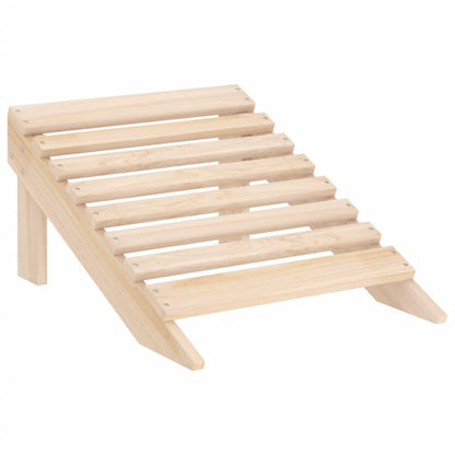 2-Sitzer Adirondack-Gartenbank mit Fußstütze Tannenholz - Pazzar.ch