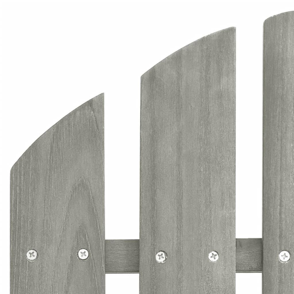 Adirondack-Gartenstuhl mit Fußstütze & Tisch Tannenholz Grau - Pazzar.ch
