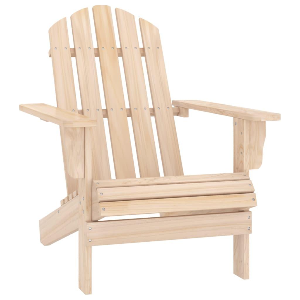 Adirondack-Gartenstuhl mit Fußstütze & Tisch Massivholz Tanne - Pazzar.ch