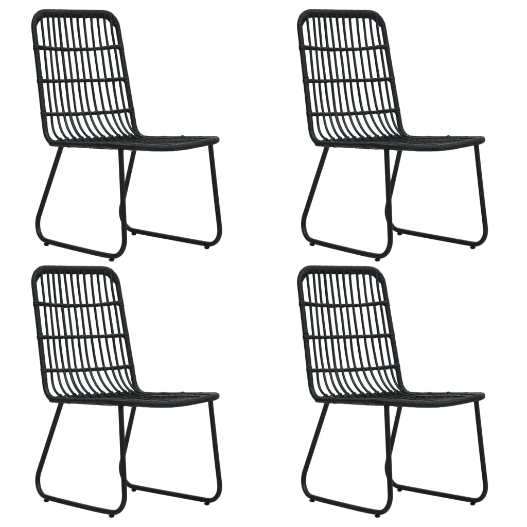 5-tlg. Garten-Essgruppe Poly Rattan und Glas - Pazzar.ch