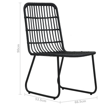 5-tlg. Garten-Essgruppe Poly Rattan und Glas - Pazzar.ch