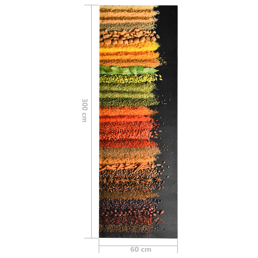 Küchenteppich Waschbar Gewürze 60x300 cm - Pazzar.ch