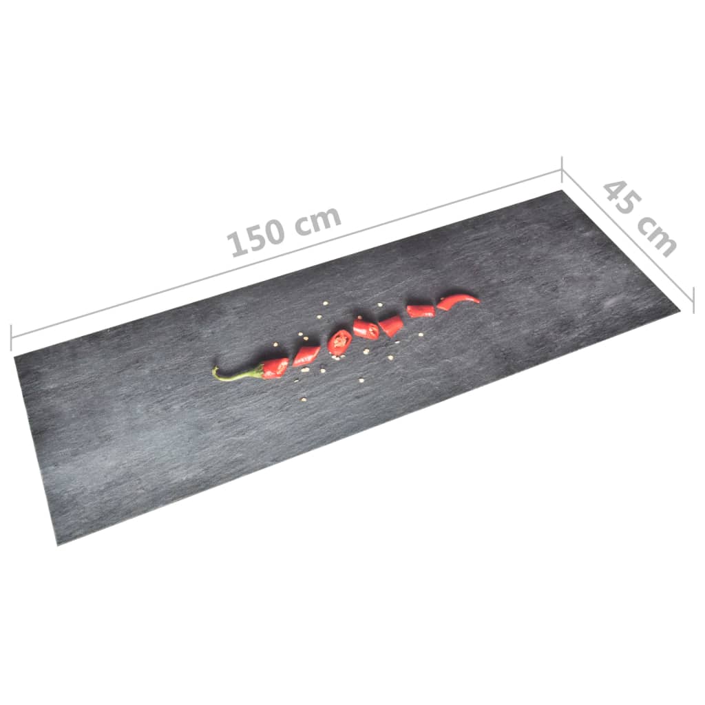 Küchenbodenmatte Waschbar Pfeffer 45x150 cm - Pazzar.ch