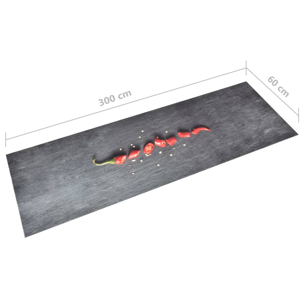 Küchenteppich Waschbar Peperoni 60x300 cm - Pazzar.ch