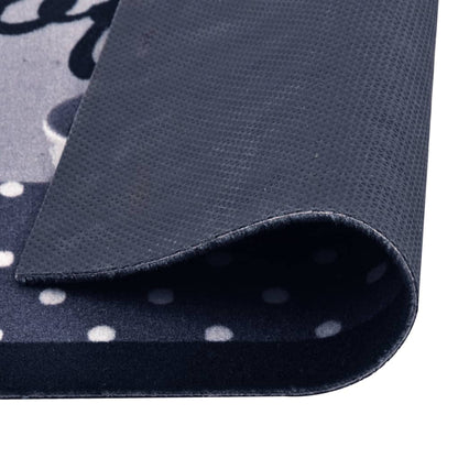 Küchenbodenmatte Waschbar Kaffee Blau 45x150 cm - Pazzar.ch