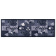 Küchenteppich Waschbar Kaffee Blau 60x180 cm