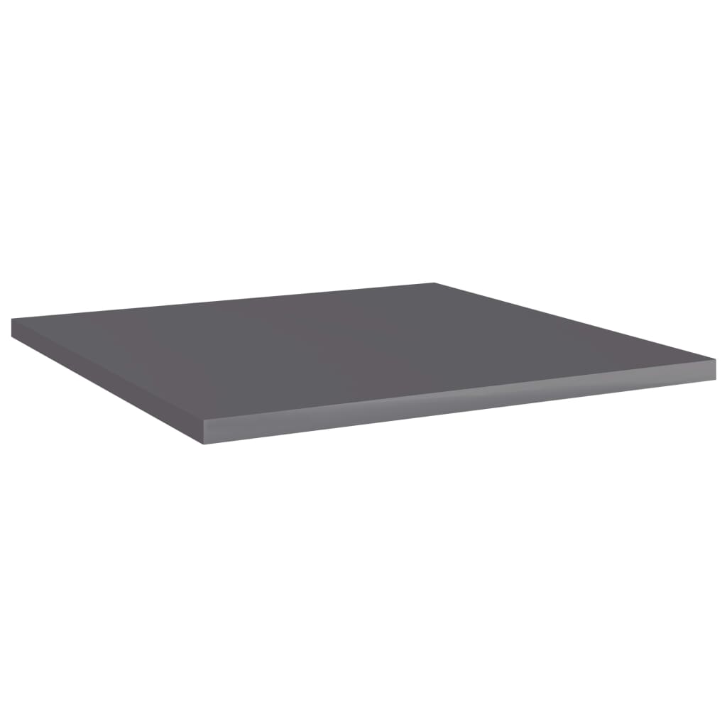 Bücherregal-Bretter 8 Stk. Hochglanz-Grau 40x40x1,5 cm - Pazzar.ch