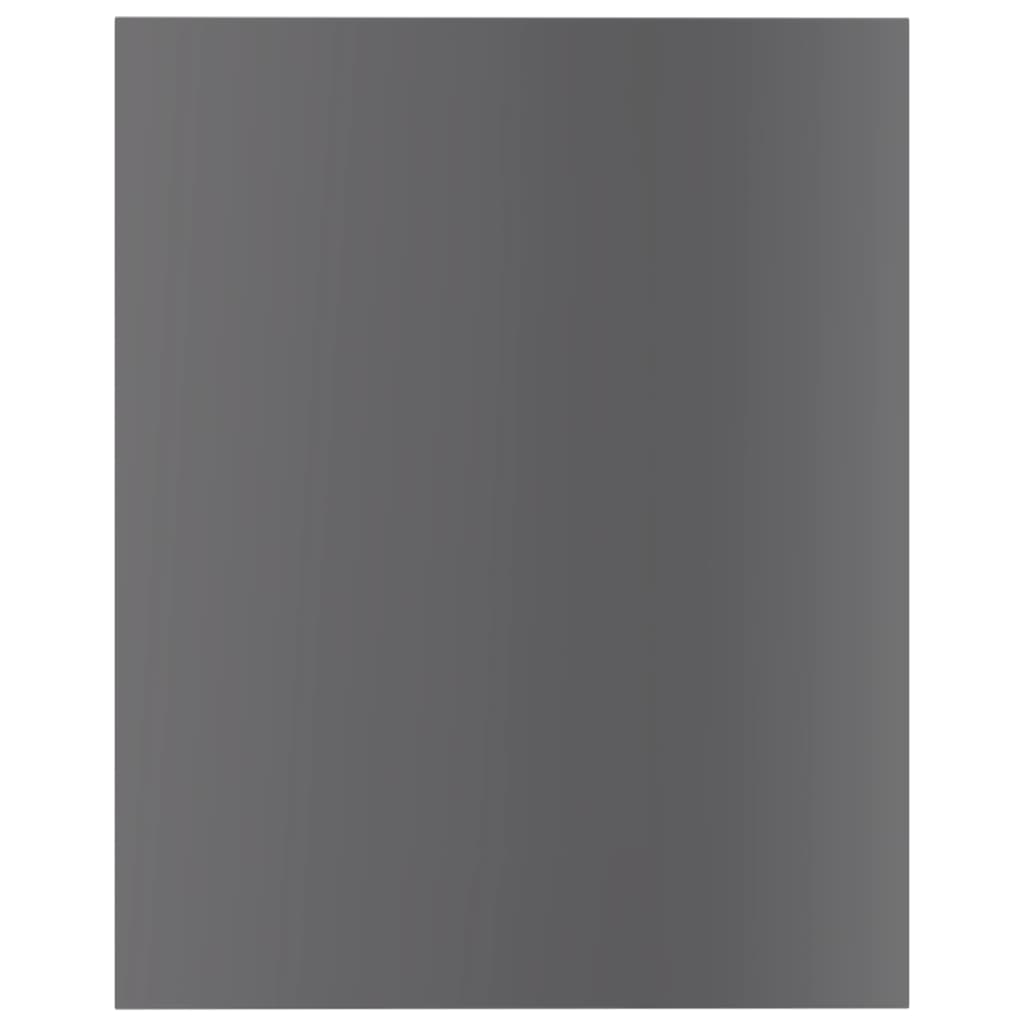 Bücherregal-Bretter 8 Stk. Hochglanz-Grau 40x50x1,5 cm