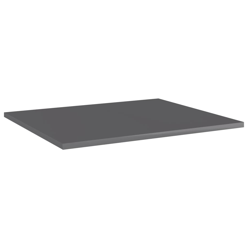 Bücherregal-Bretter 8 Stk. Hochglanz-Grau 60x50x1,5 cm - Pazzar.ch
