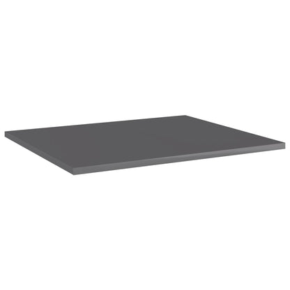 Bücherregal-Bretter 8 Stk. Hochglanz-Grau 60x50x1,5 cm - Pazzar.ch