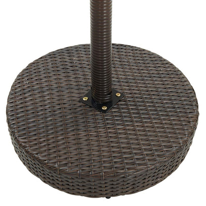 5-tlg. Gartenbar-Set Poly Rattan Braun - Pazzar.ch