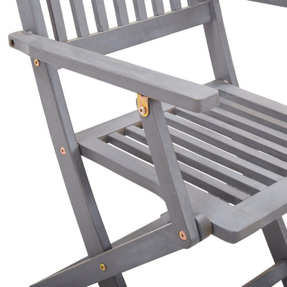 Klappbare Gartenstühle 2 Stk. mit Sitzkissen Massivholz Akazie - Pazzar.ch