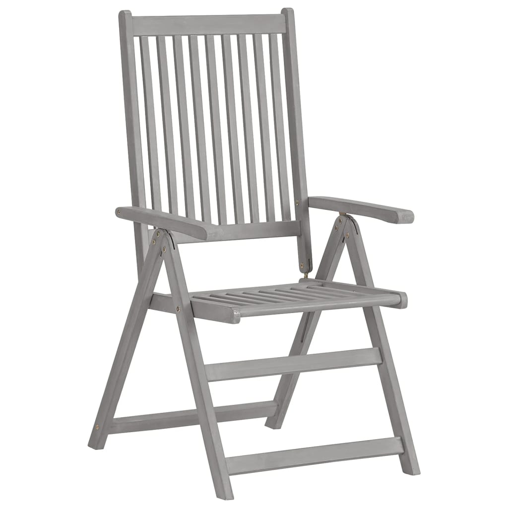 Verstellbare Gartenstühle 2 Stk. mit Auflagen Massivholz Akazie - Pazzar.ch