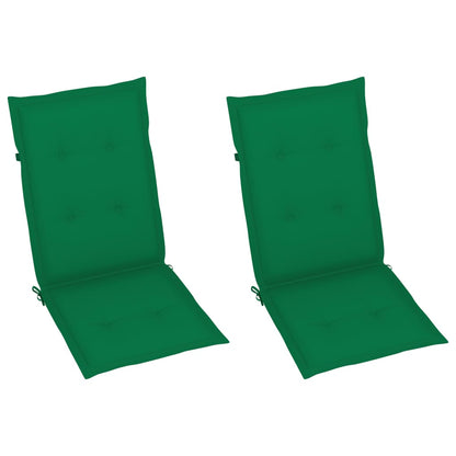 Verstellbare Gartenstühle 2 Stk. mit Auflagen Massivholz Akazie - Pazzar.ch