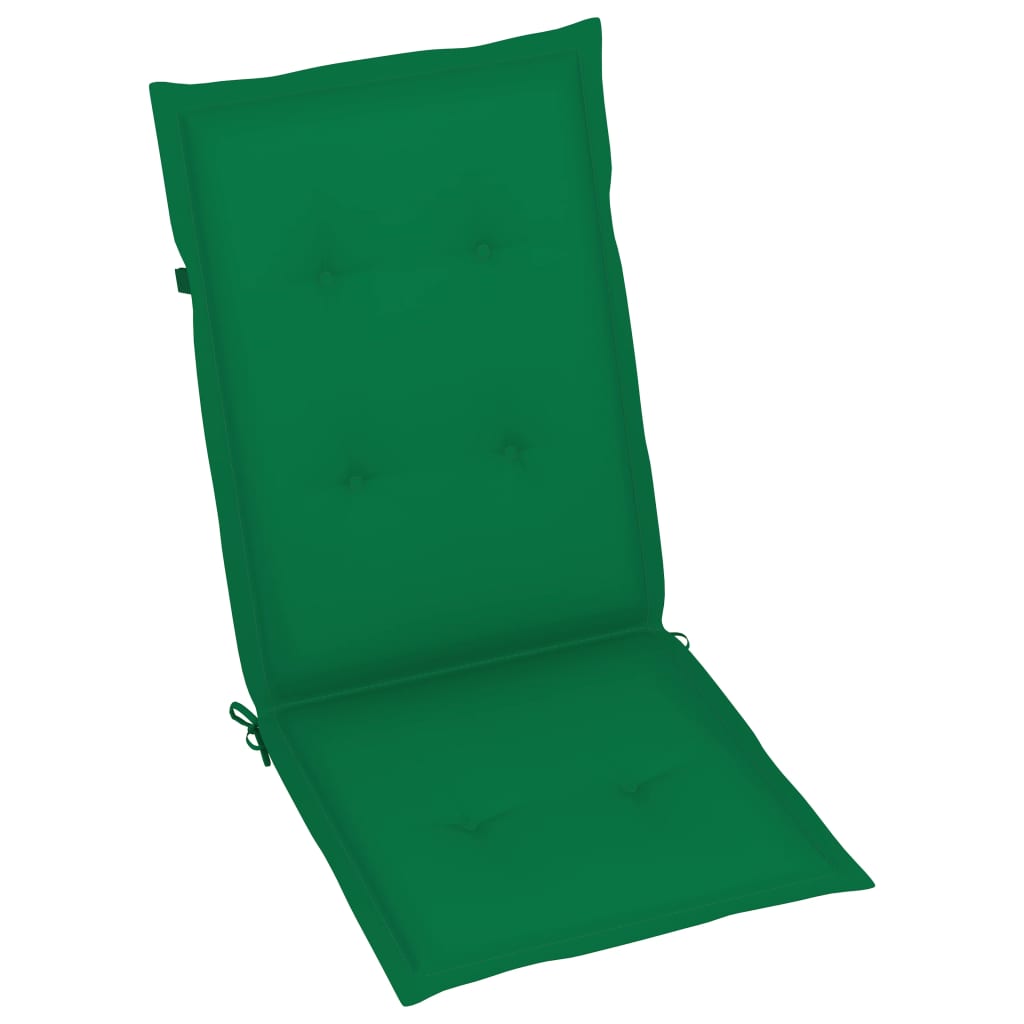 Verstellbare Gartenstühle 2 Stk. mit Auflagen Massivholz Akazie - Pazzar.ch
