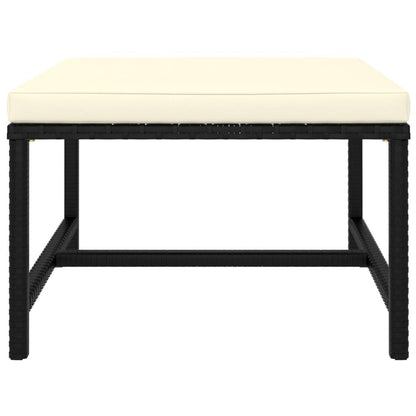 11-tlg. Garten-Lounge-Set mit Kissen Poly Rattan Schwarz - Pazzar.ch