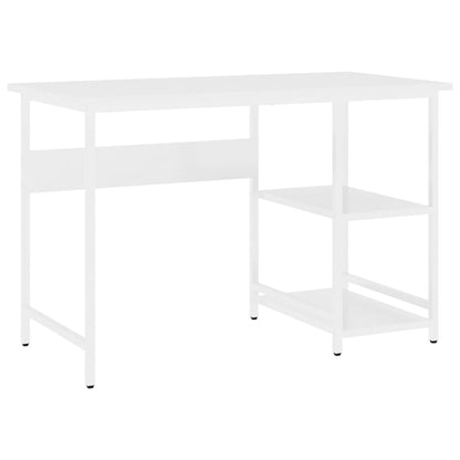 Computertisch Weiß 105x55x72 cm MDF und Metall - Pazzar.ch