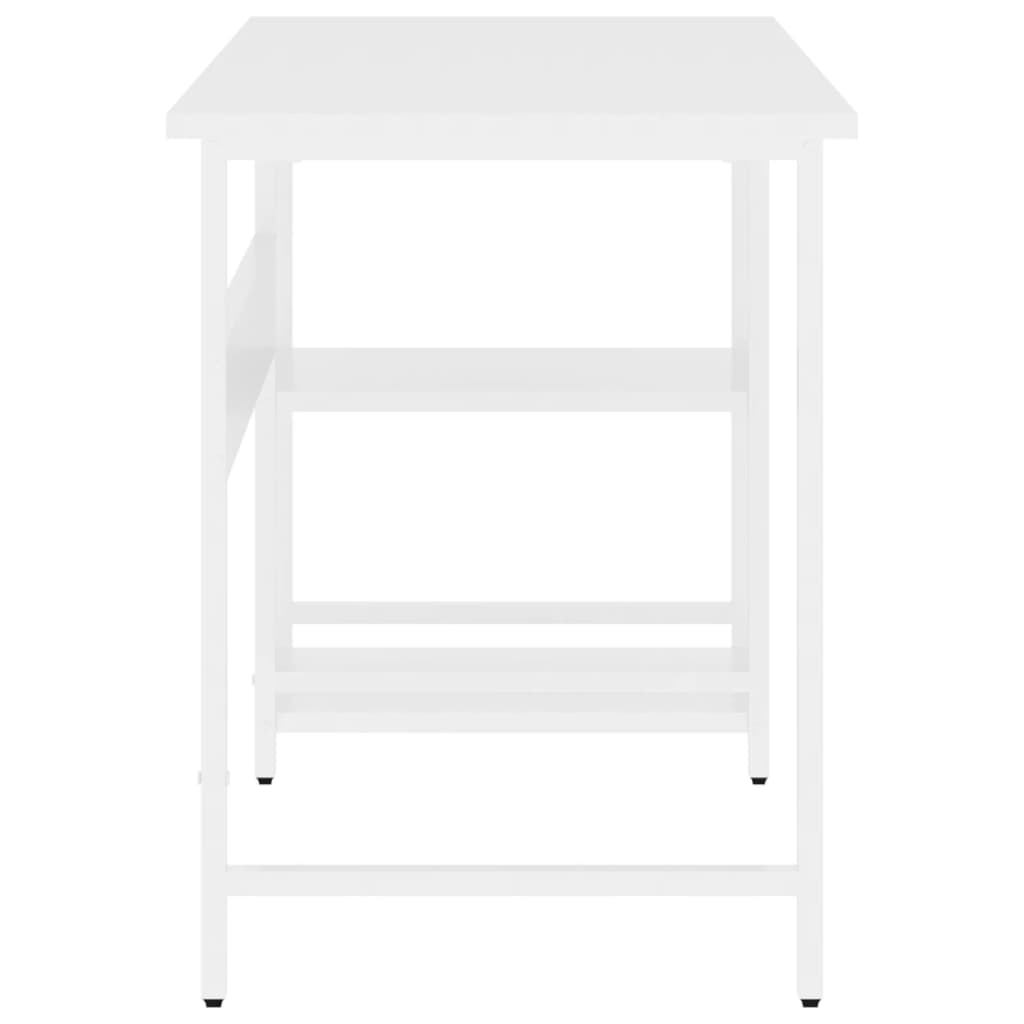 Computertisch Weiß 105x55x72 cm MDF und Metall - Pazzar.ch