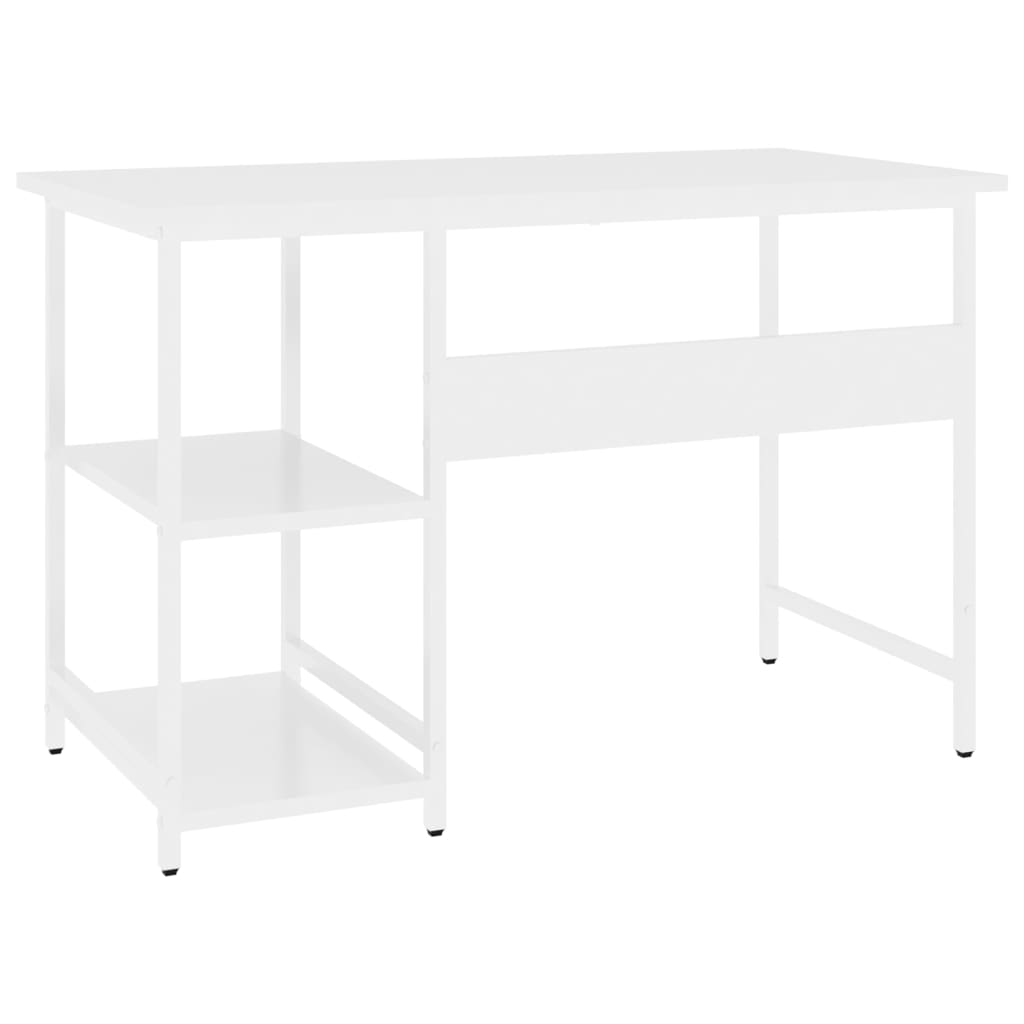 Computertisch Weiß 105x55x72 cm MDF und Metall - Pazzar.ch