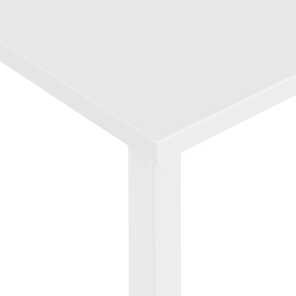 Computertisch Weiß 105x55x72 cm MDF und Metall - Pazzar.ch