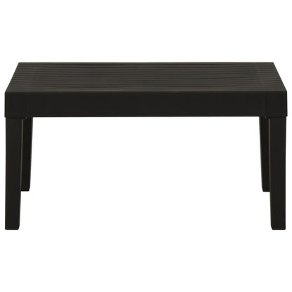 4-tlg. Garten-Lounge-Set mit Auflagen Kunststoff Grau - Pazzar.ch