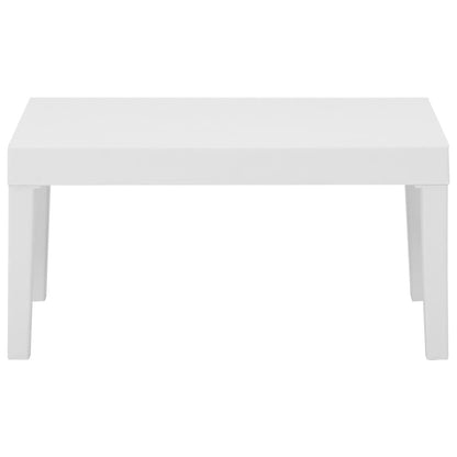 6-tlg. Garten-Lounge-Set mit Auflagen Kunststoff Weiß - Pazzar.ch