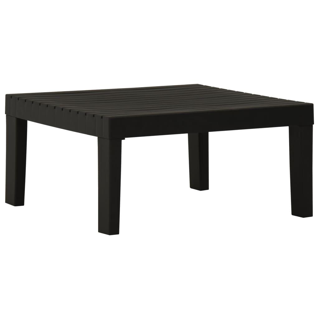 6-tlg. Garten-Lounge-Set mit Auflagen Kunststoff Grau - Pazzar.ch