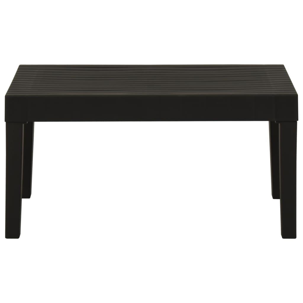 6-tlg. Garten-Lounge-Set mit Auflagen Kunststoff Grau - Pazzar.ch