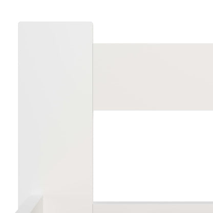 Massivholzbett Weiß Kiefer 100x200 cm - Pazzar.ch