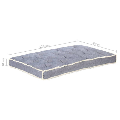 Palettensofa-Kissen Blau 120x80x10 cm - Pazzar.ch