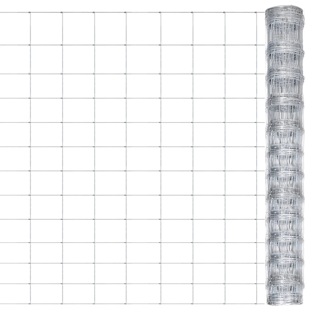 Gartenzaun Verzinkter Stahl 50x1,25 m Silbern - Pazzar.ch