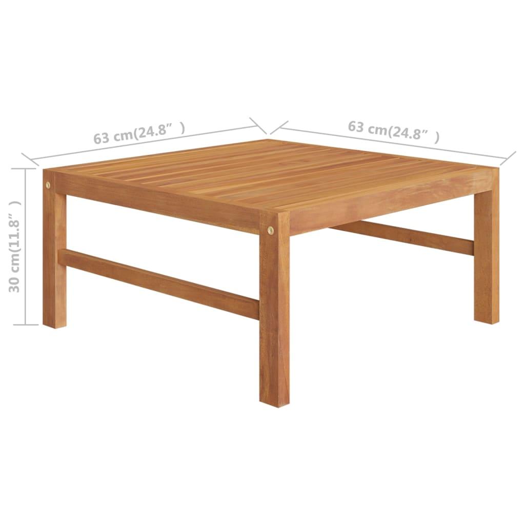 2-tlg. Garten-Lounge-Set mit Creme Kissen Teakholz - Pazzar.ch
