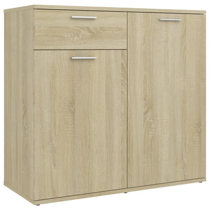 Sideboard Sonoma-Eiche 80x36x75 cm Holzwerkstoff - Pazzar.ch